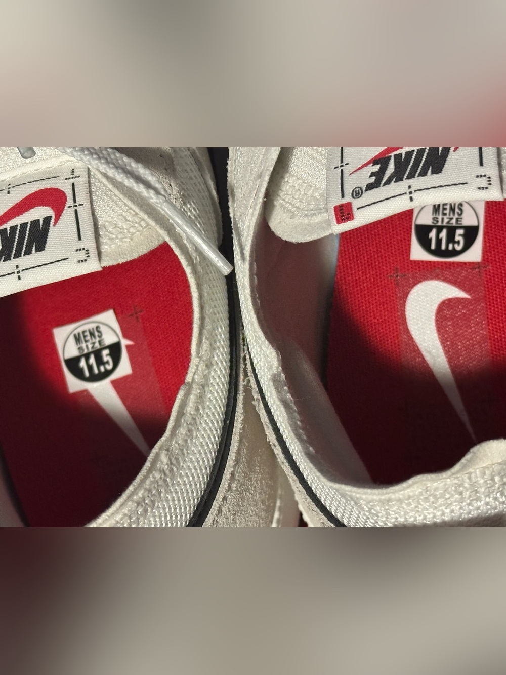 Nike C1TY Men’s Sneaker, size 11.5, summit white/black-fire red - Picture 6 of 8
